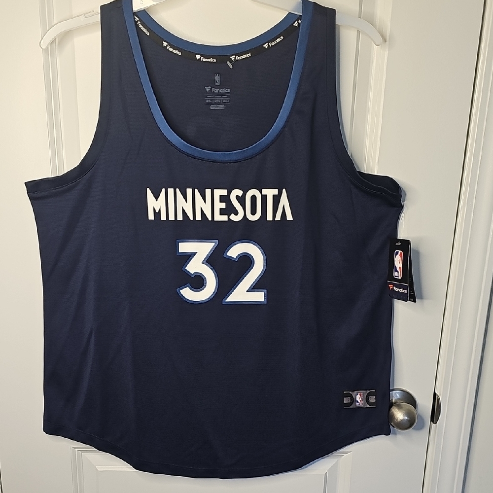 Fanatics Men's Navy‎ Blue Basketball Jersey Size XXL